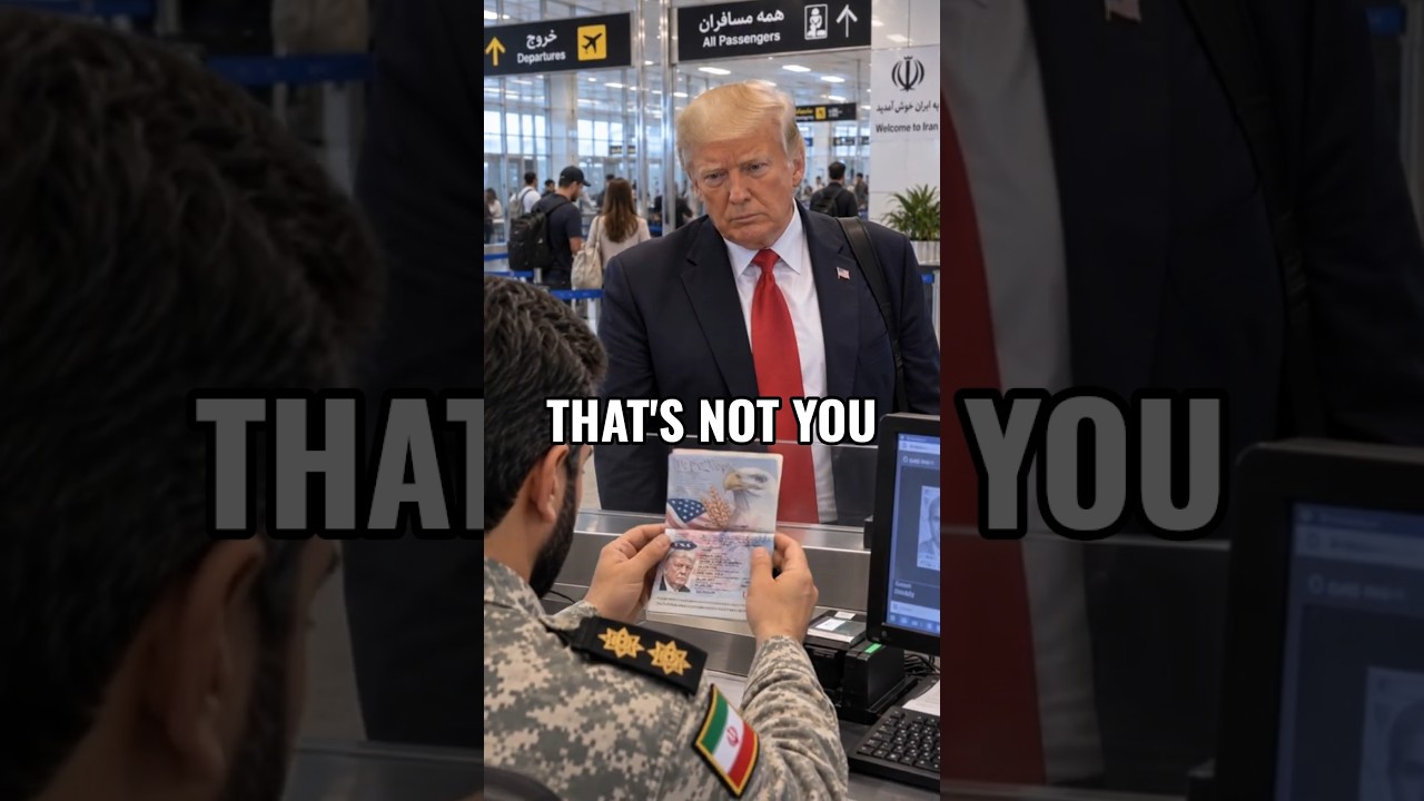 Трамп прибывает в Иран&hellip; но его фото в паспорте не совпадает 😂