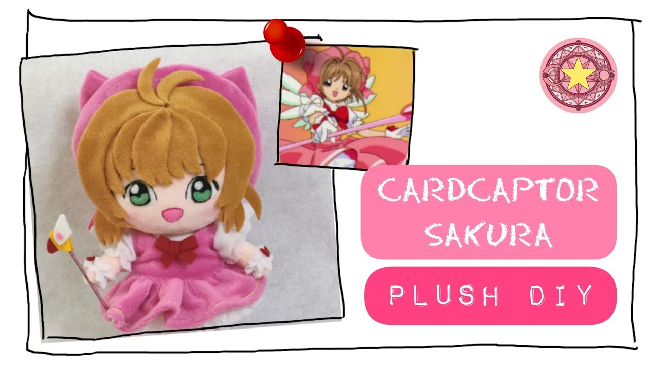 I Made Sakura from Cardcaptor Sakura Into a Plush! Cute DIY + PDF Printable Pattern