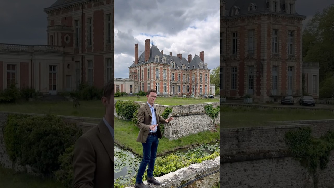 Французский замок XVII века недалеко от Парижа (antiquaires en immeubles) #история #замок #францу...