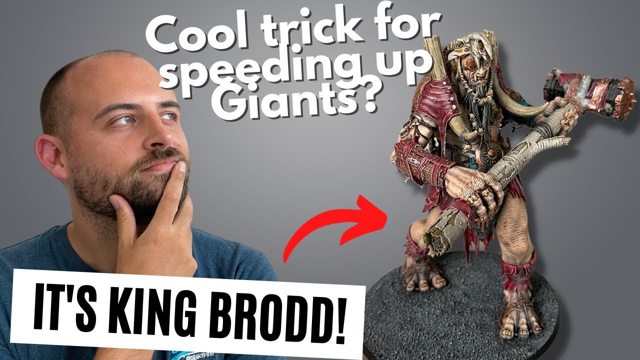 How to paint King Brodd, leader of the Mega-Gargants, super easily-no airbrush required!