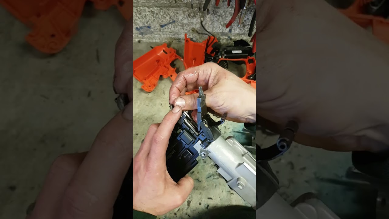 Servicing a Paslode IM50 f18 nail gun that won't fire.
