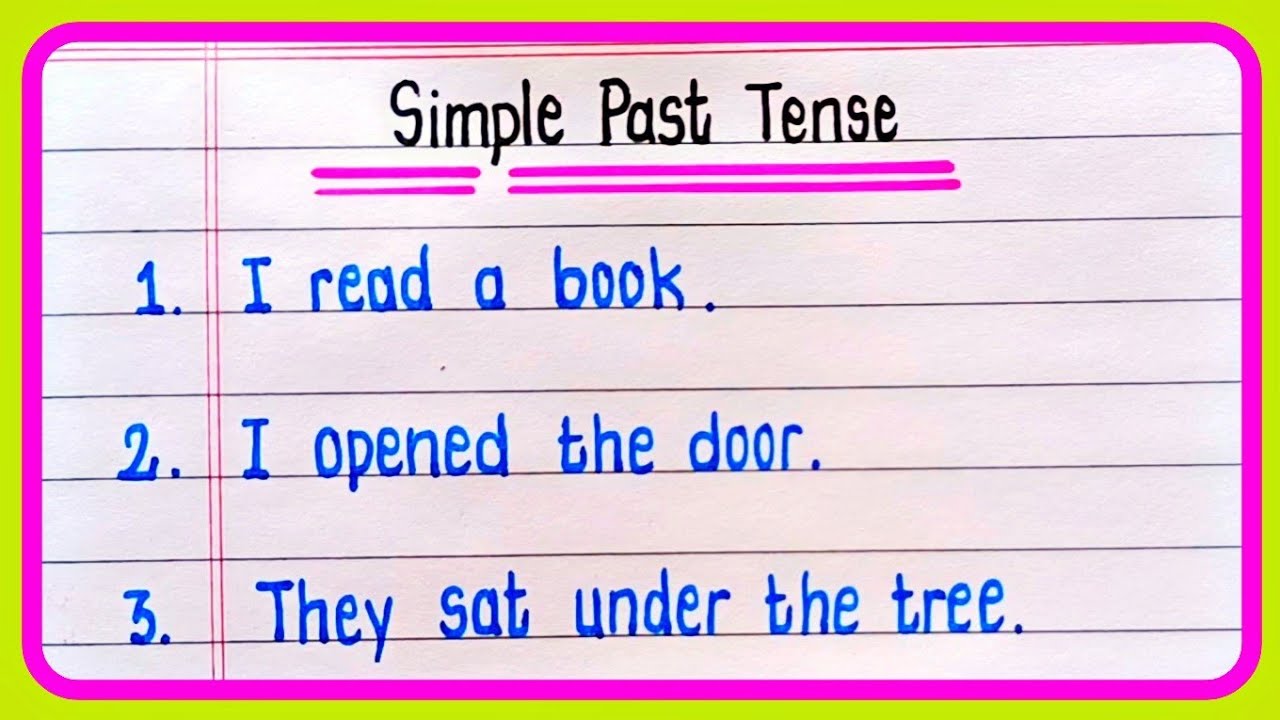 10 examples of simple past tense | Simple past tense 10 sentences | 10 English sentences