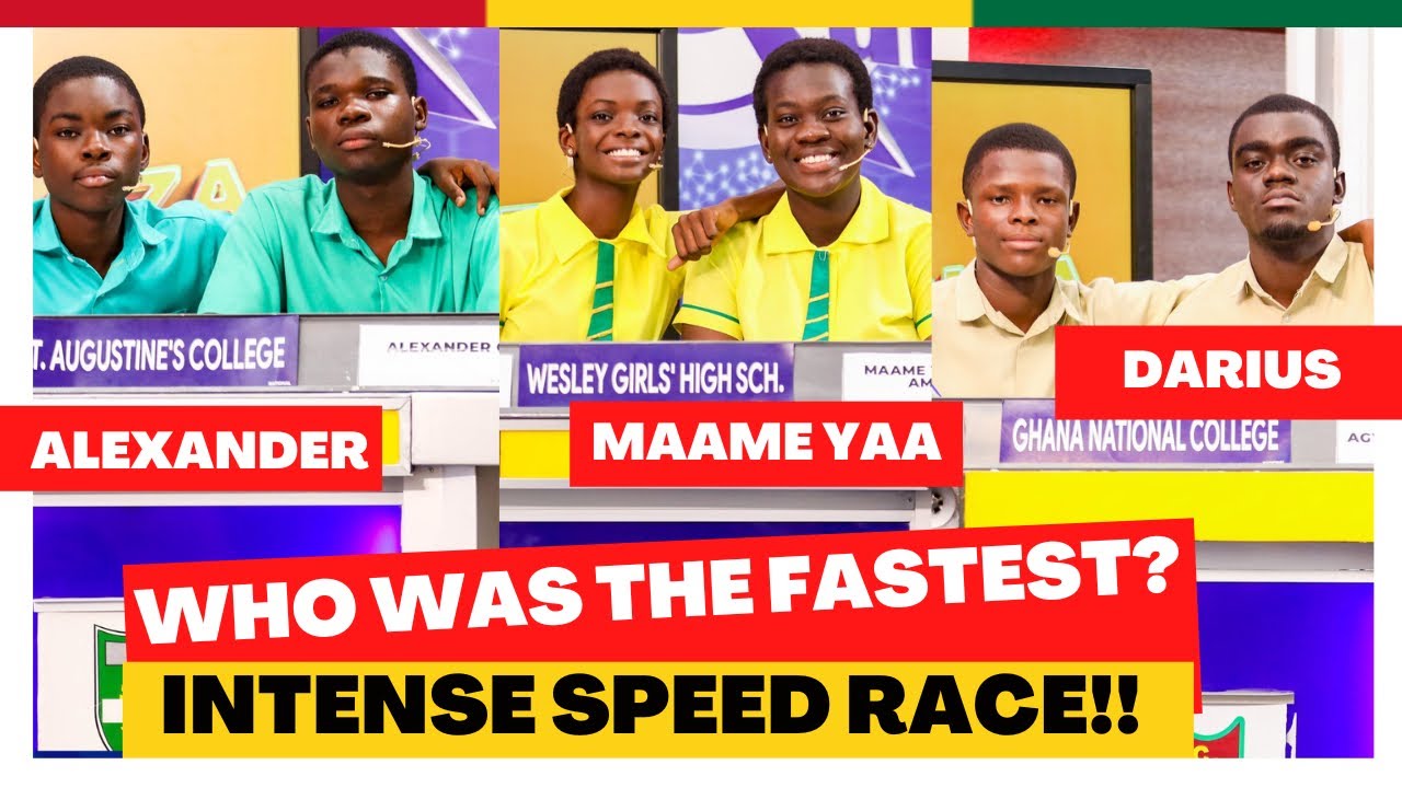 St. Augustine’s College Ft. Wesley Girls and Ghana National In Hottest Speed Race || NSMQ 2024