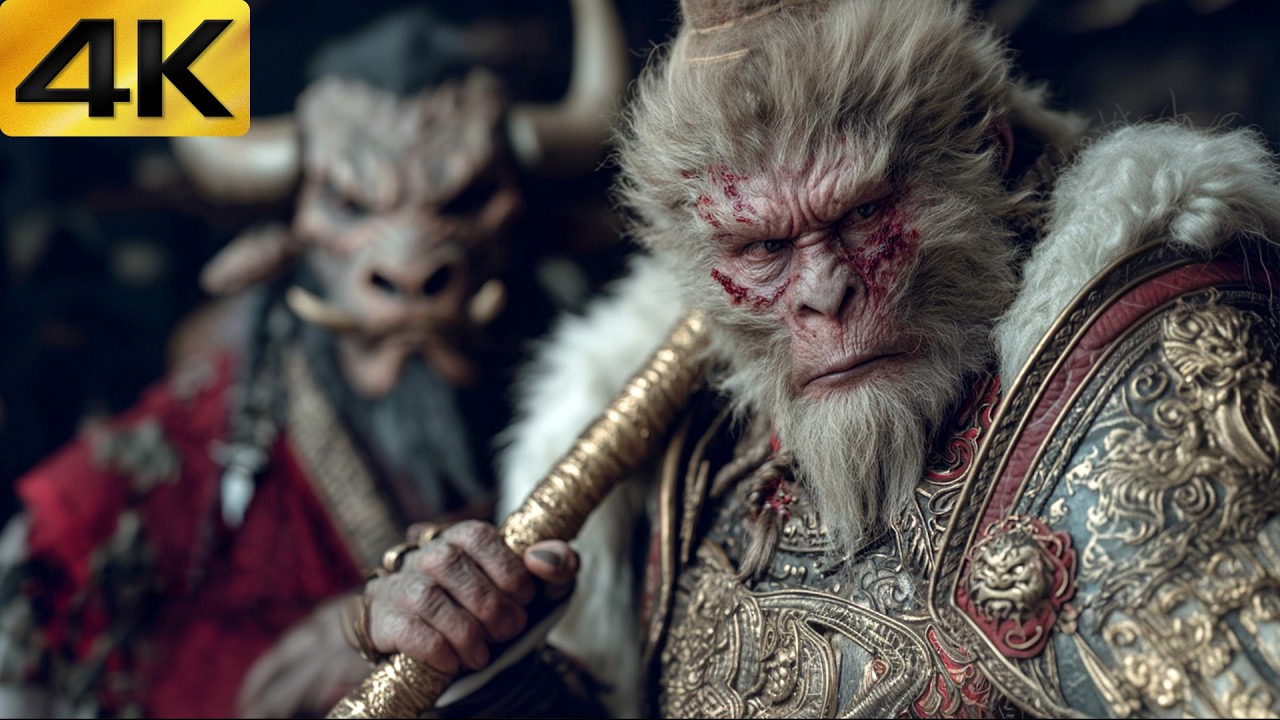 【4K】Боевик 2026: Могучий Царь Обезьян в одиночку штурмует подземную тюрьму и освобождает 1000 рабов