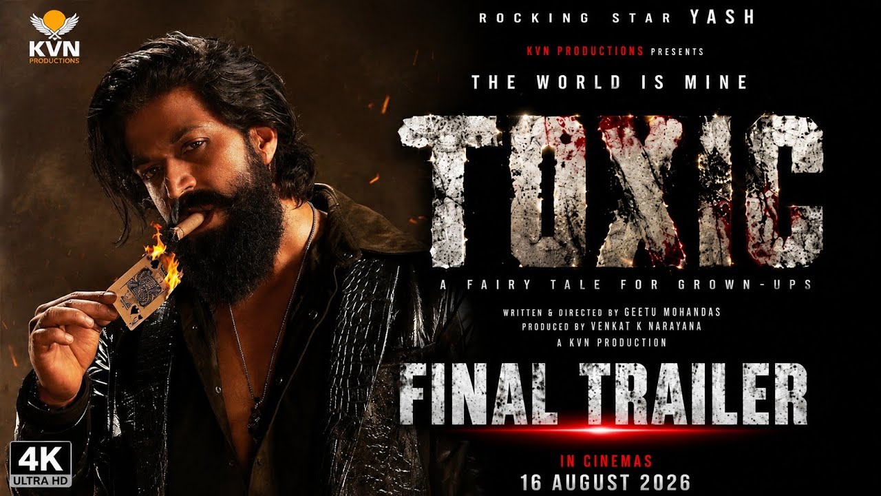 TOXIC &ndash; Final Trailer (2026) | Yash | A Fairytale for Grown-Ups | Concept 4K #video 