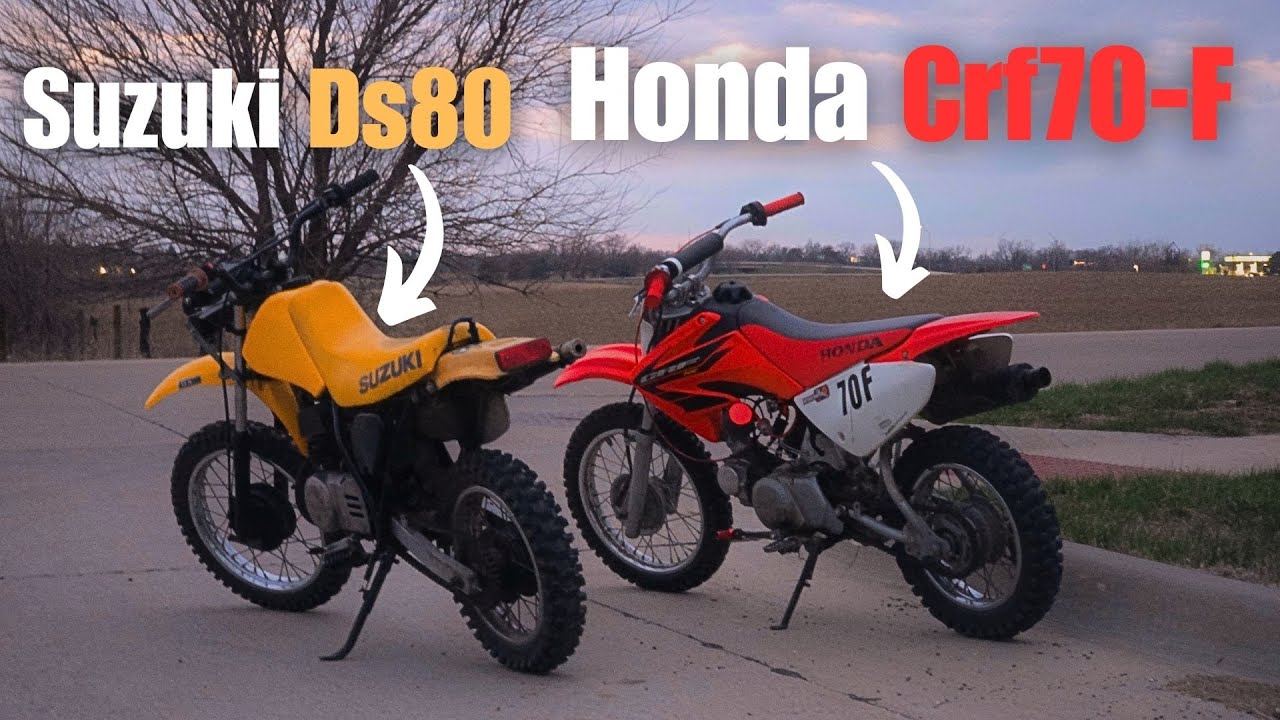 Crf70 & DS80 First Springtime Ride 