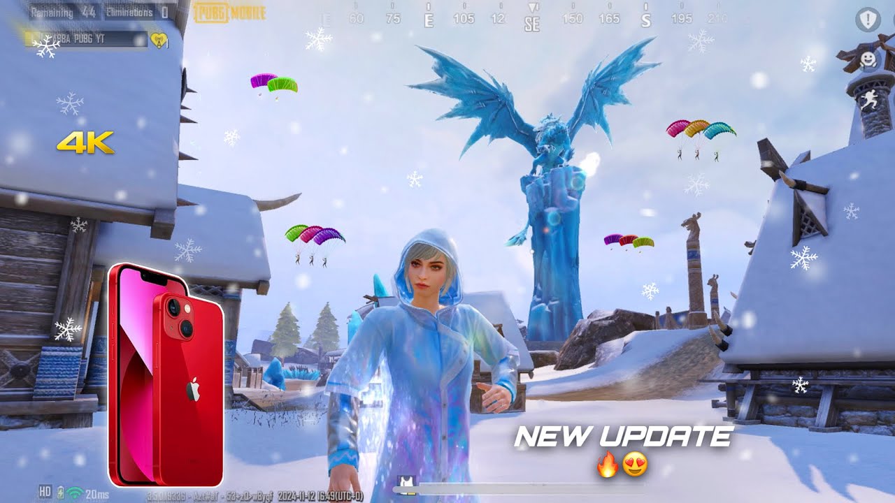 PUBG 3.5 UPDATE LIVIK GAMEPLAY 🔥/ iPhone 13 HDR+Extreme 🥶 After New Update ❄️