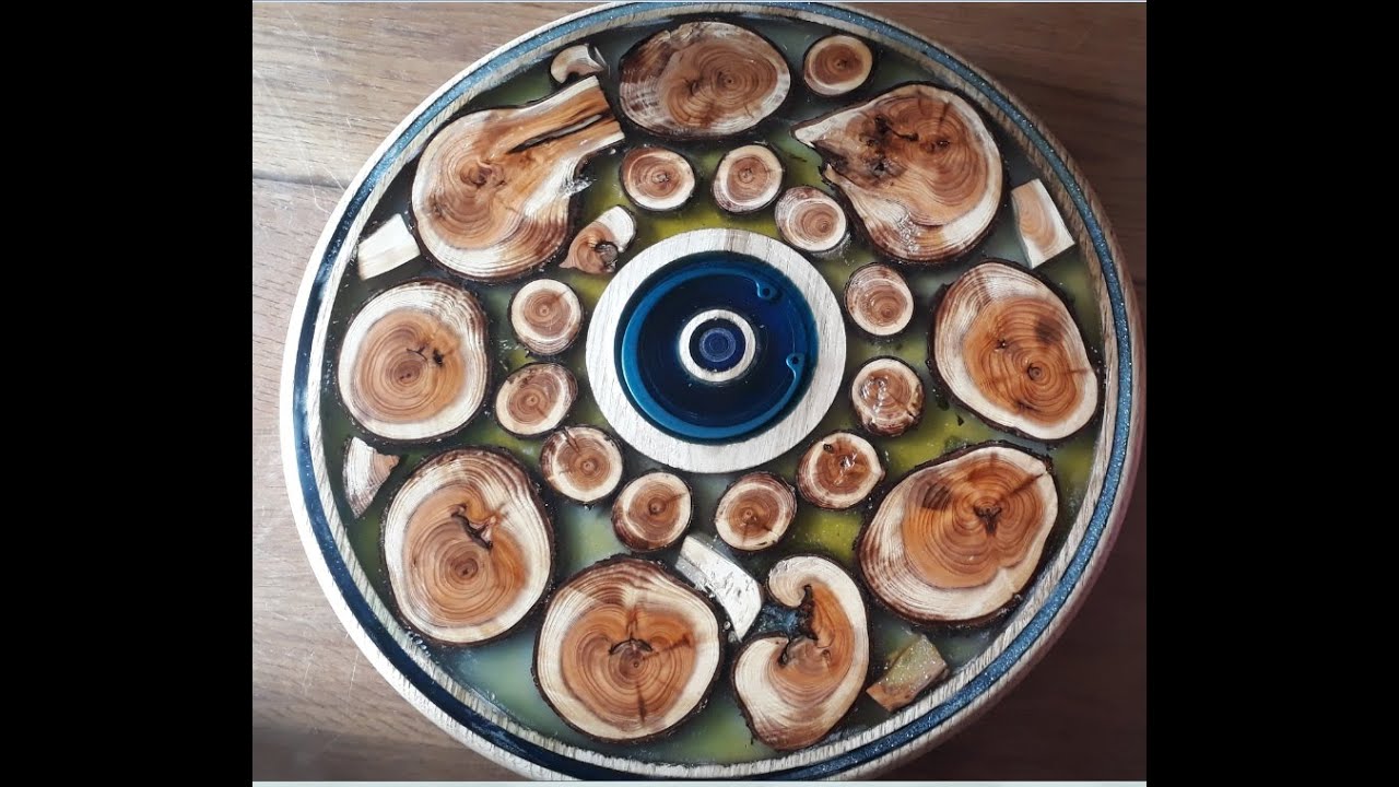 Plat bois résine epoxy / wood resin plate