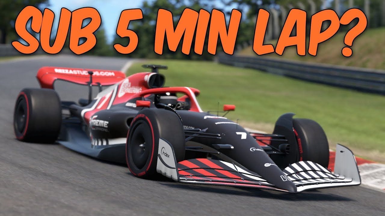 F1 2022 Car on Nordschleife | Sub 5 minute lap? - AMS2