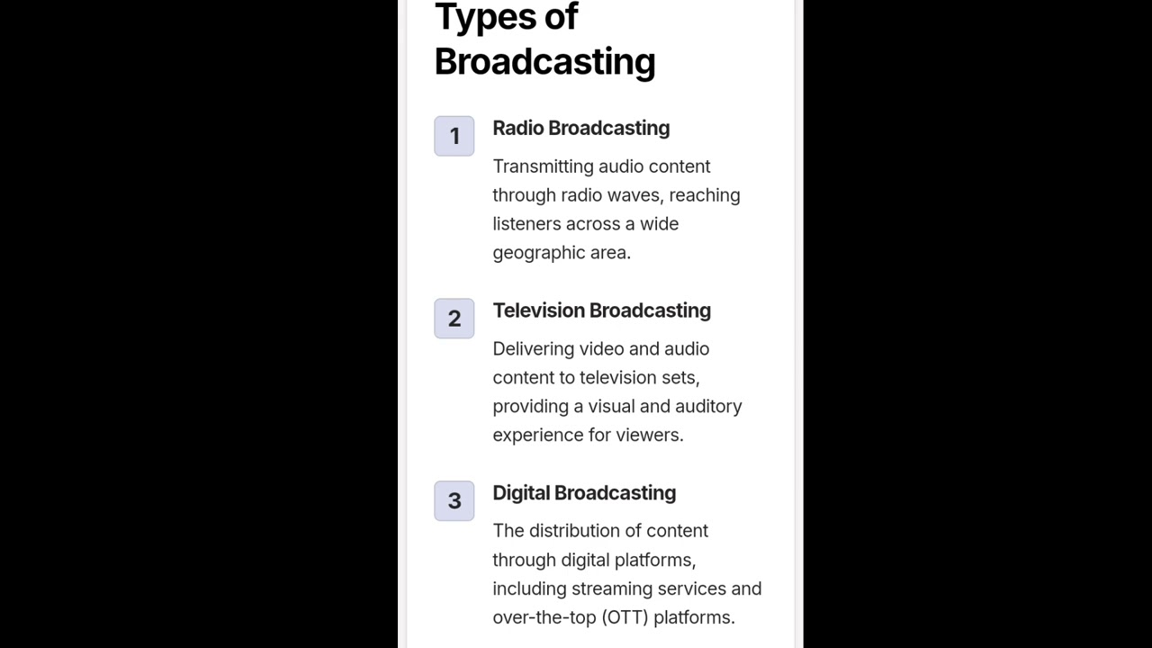 what is broadcasting?