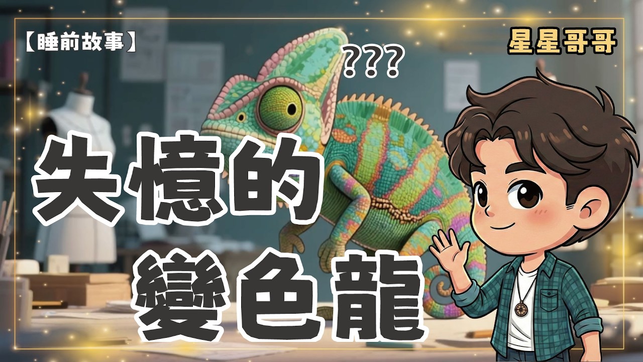【睡前故事】失憶的變色龍🦎｜大象先生的筆記本救命術｜學習守信用與責任感｜兒童童話故事｜安撫哄睡｜星星哥哥
