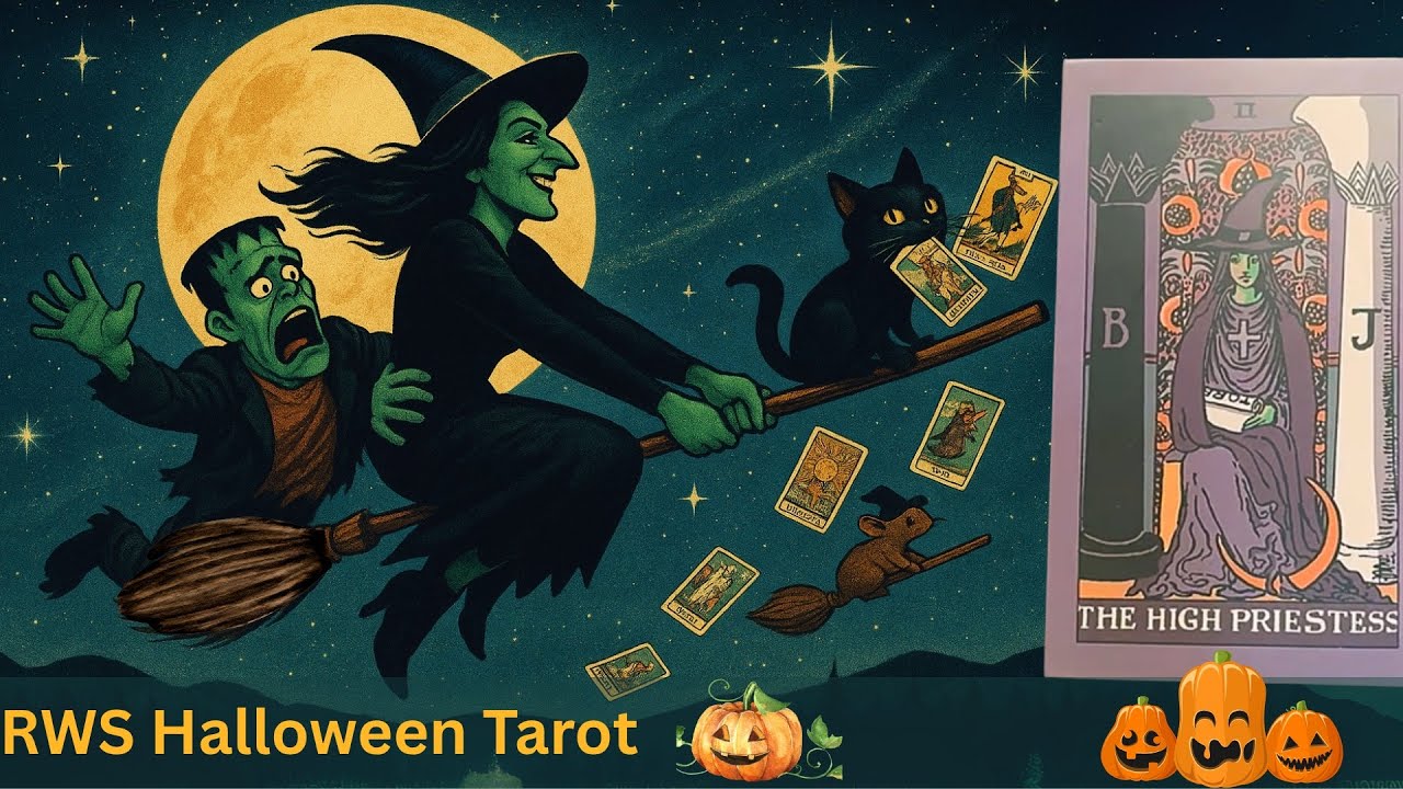🧙‍♀️ Enchanted Shadows & Spooky Readings 🌒 | RWS Halloween Tarot Deck Walkthrough