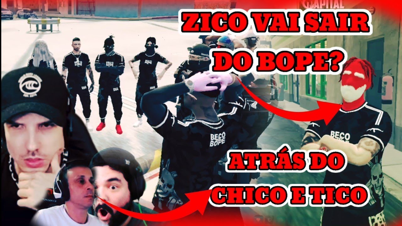 🔥URGENTE 🔥 ZIGO FORA DO POP3?// BOPE VAI ATRÁS DO CHICO E DO TICO 😱//GTA RP