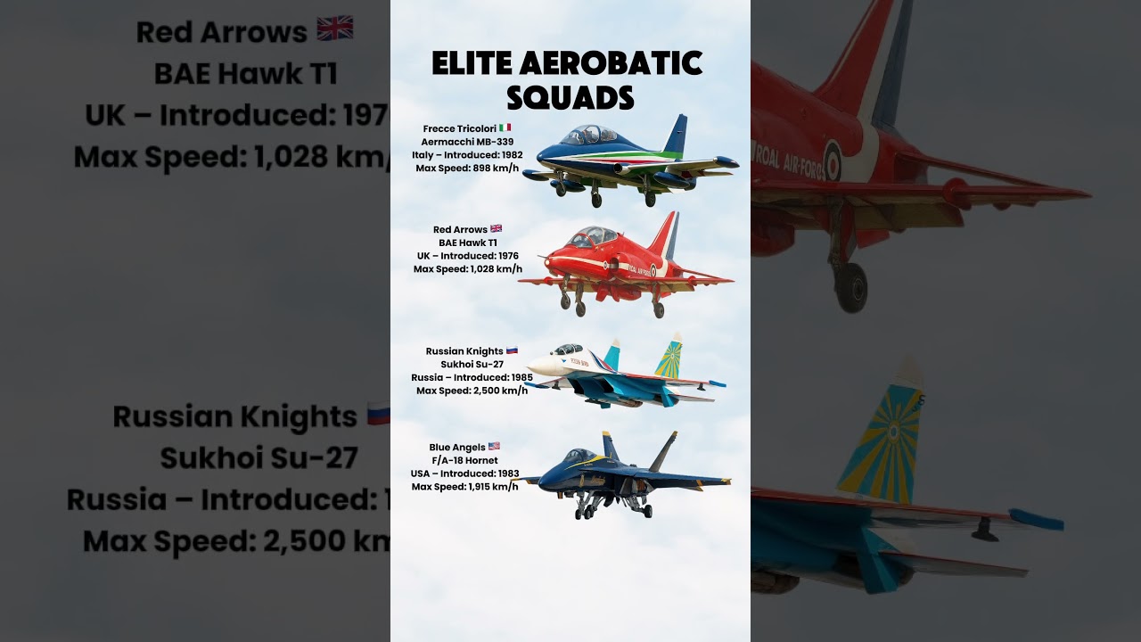 Top Aerobatic Jet Teams That Can Actually Fight