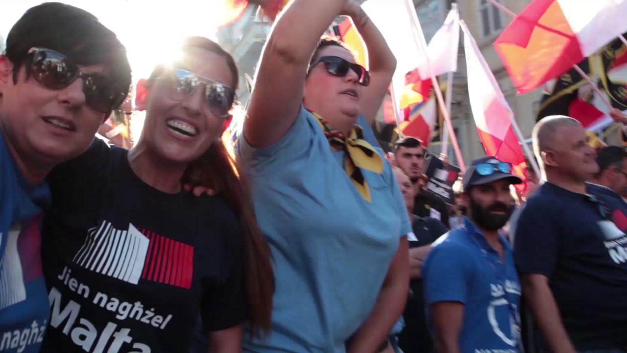 Quddiem din l-għażla għal pajjiżna, aħna lkoll flimkien ngħidu: Iva, Jien Nagħżel Malta.