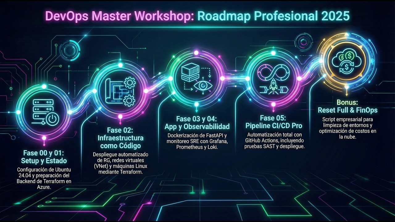 DevOps Master Workshop Azure + Terraform + Docker + CI/CD Laboratorio Completo 5 Fases + Reset Final