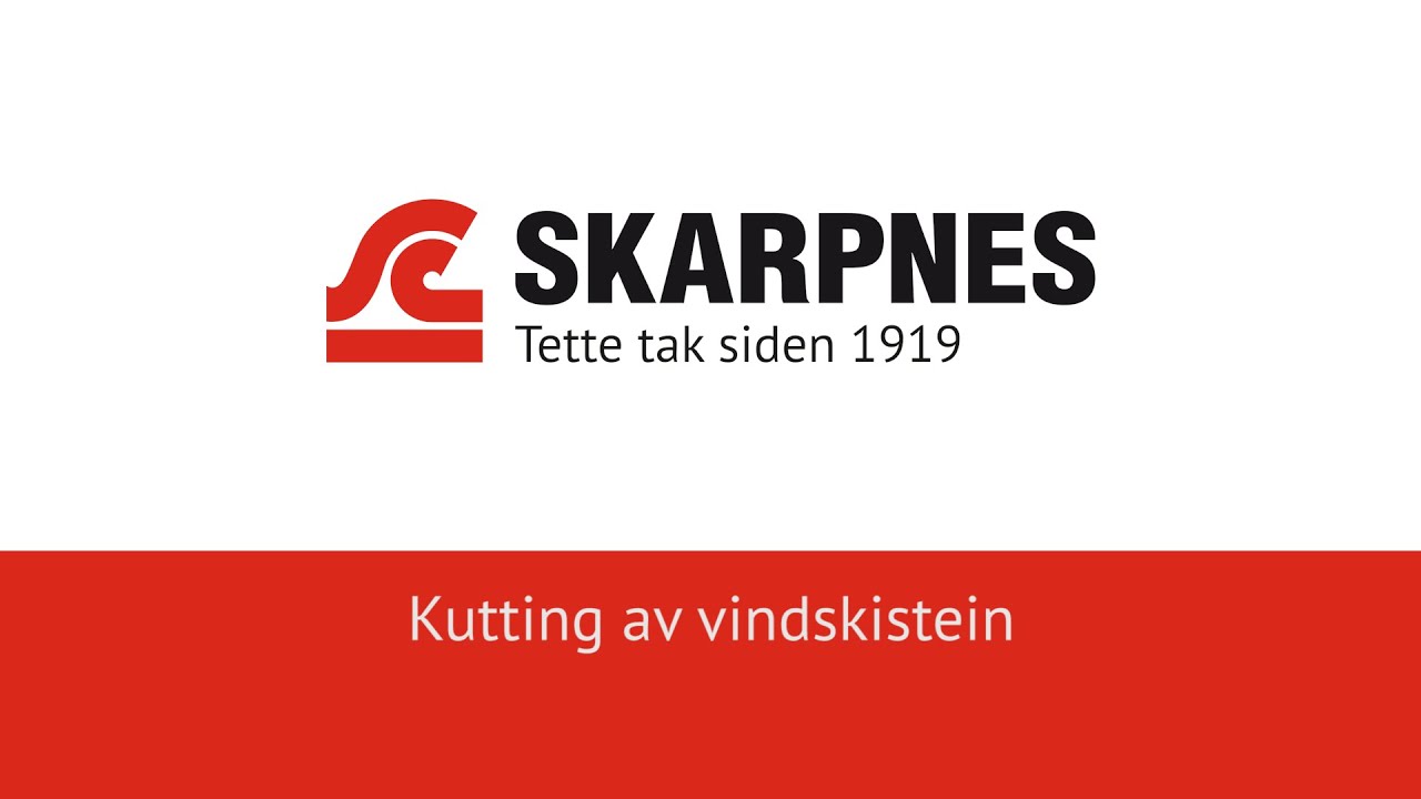Montering av vindskistein