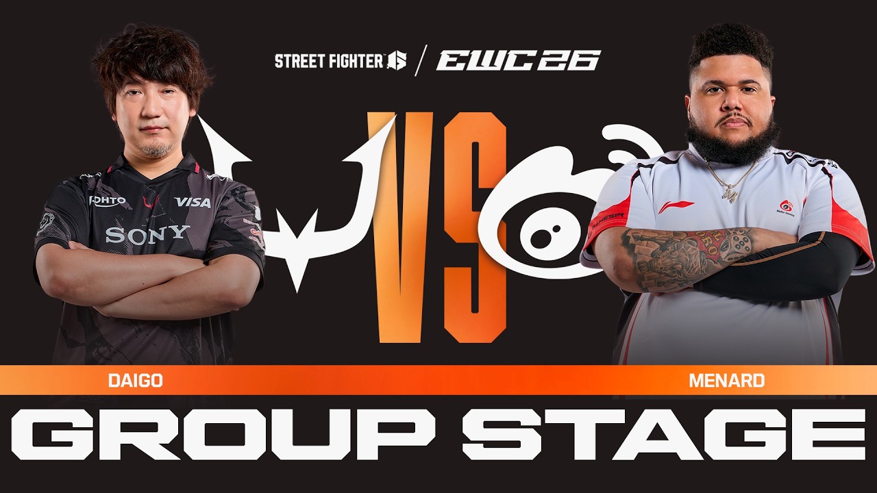 Daigo vs MenaRD | Street Fighter 6 at EWC 26 | Group Stage - VOD