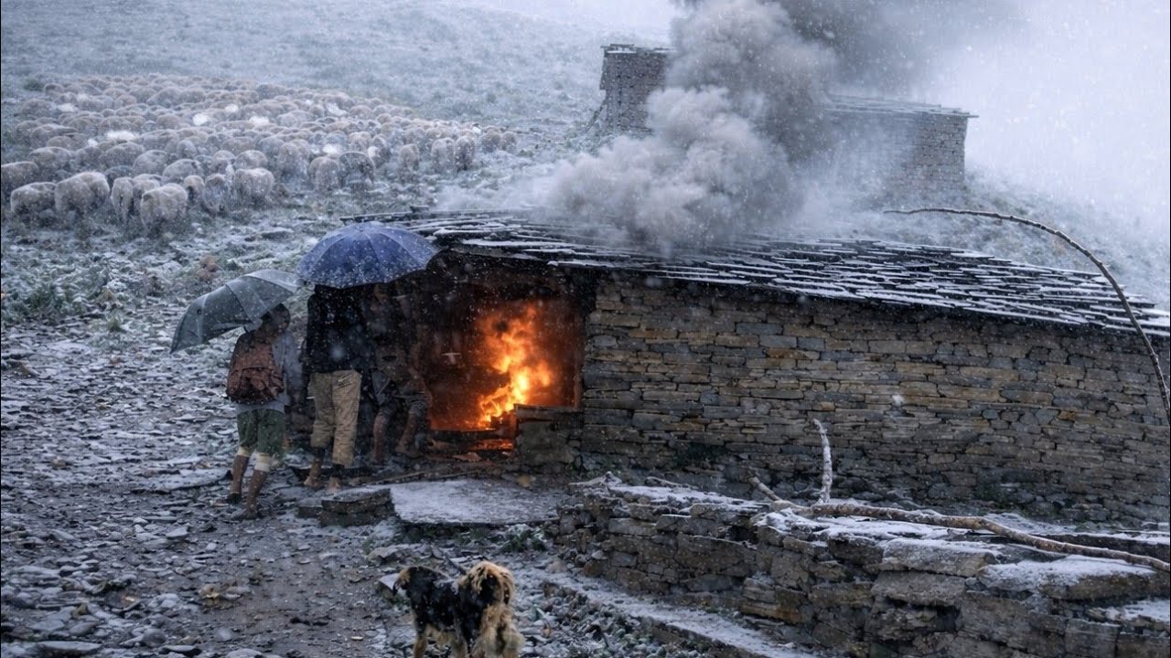 Surviving Shepherd Life in One Of The Coldest Regions Of Nepal |A Snowy Freezing Winter Village intr