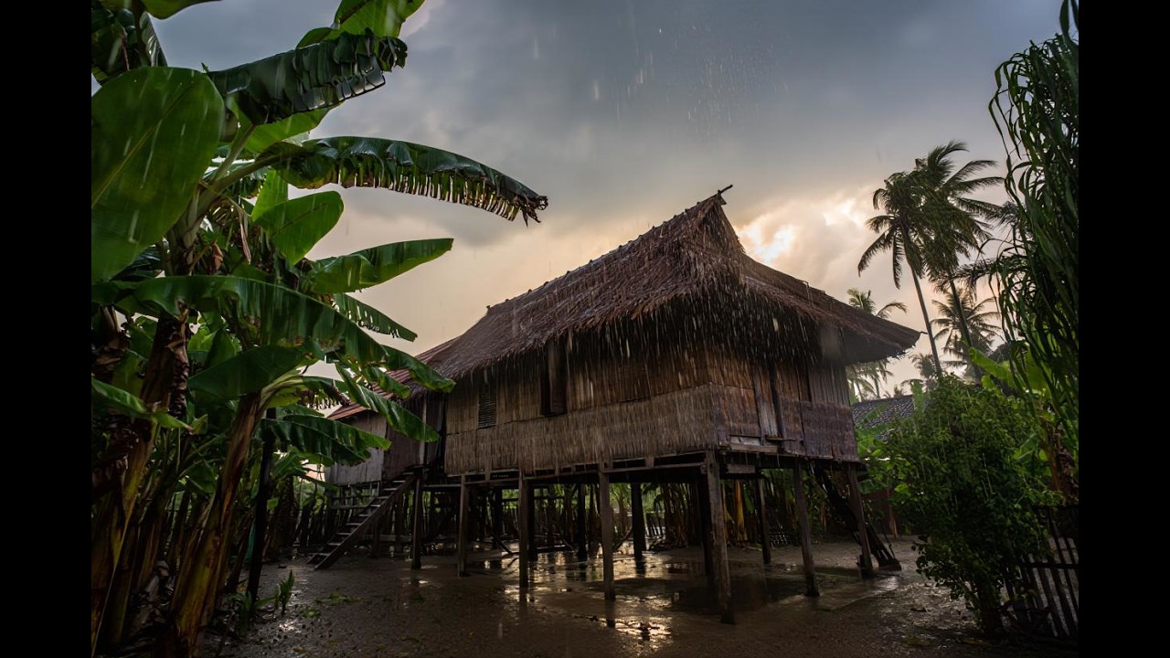 A Wooden House Listening to the Rain