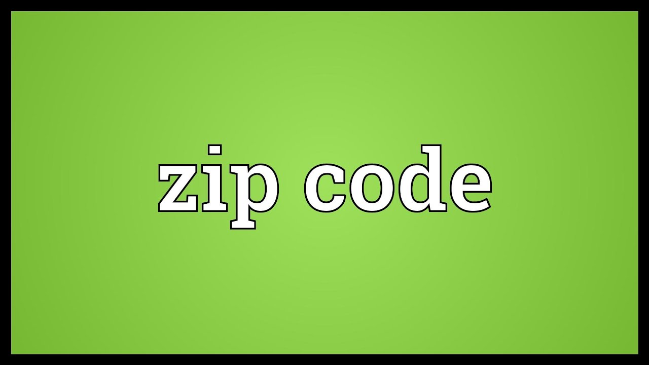 Zip code Meaning