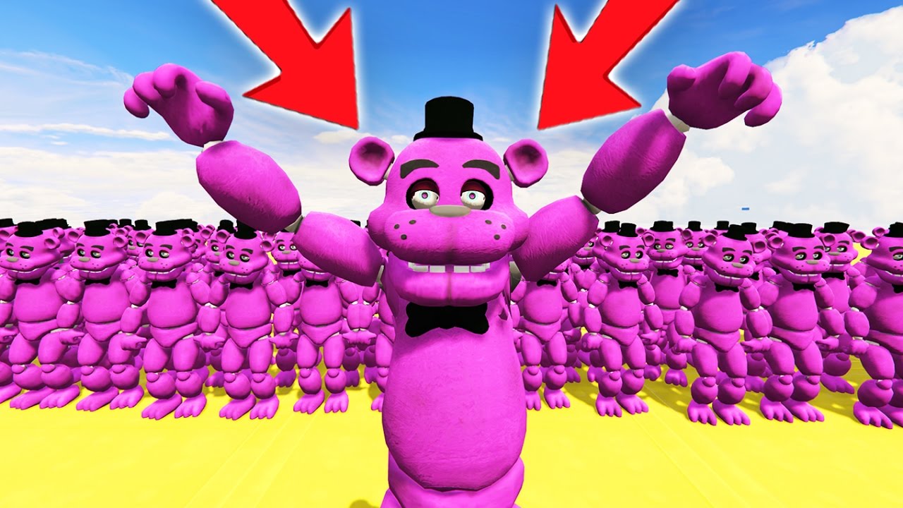 SHADOW FREDDY ARMY IN GTA 5! (GTA 5 Mods FNAF Funny Moments)