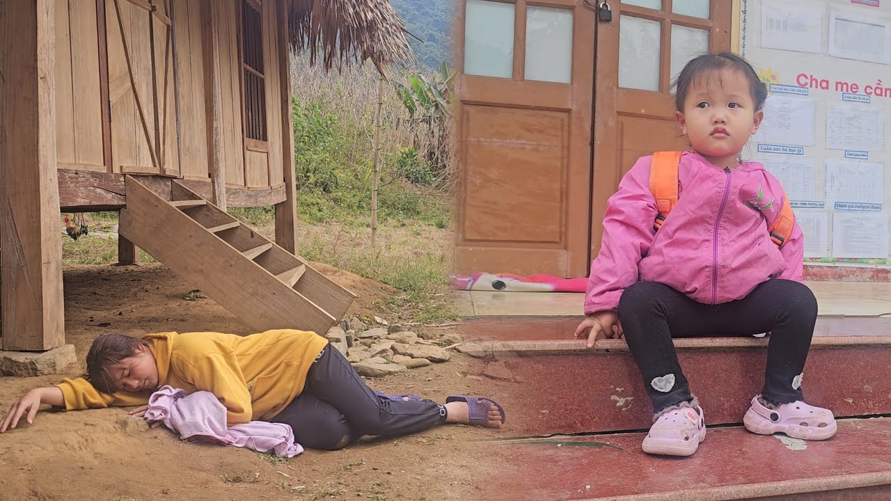 The mother passed out from exhaustion, and no one picked up her daughter from school.