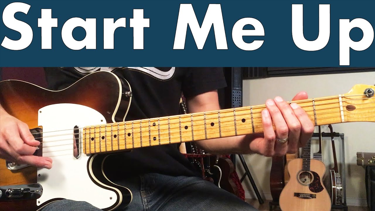 Урок игры на гитаре от Rolling Stones Start Me Up + обучающее видео