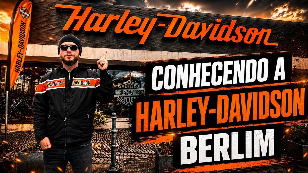 CONHECENDO A HARLEY DAVIDSON CLASSIC BIKE EM BERLIM / BERLIN NA ALEMANHA