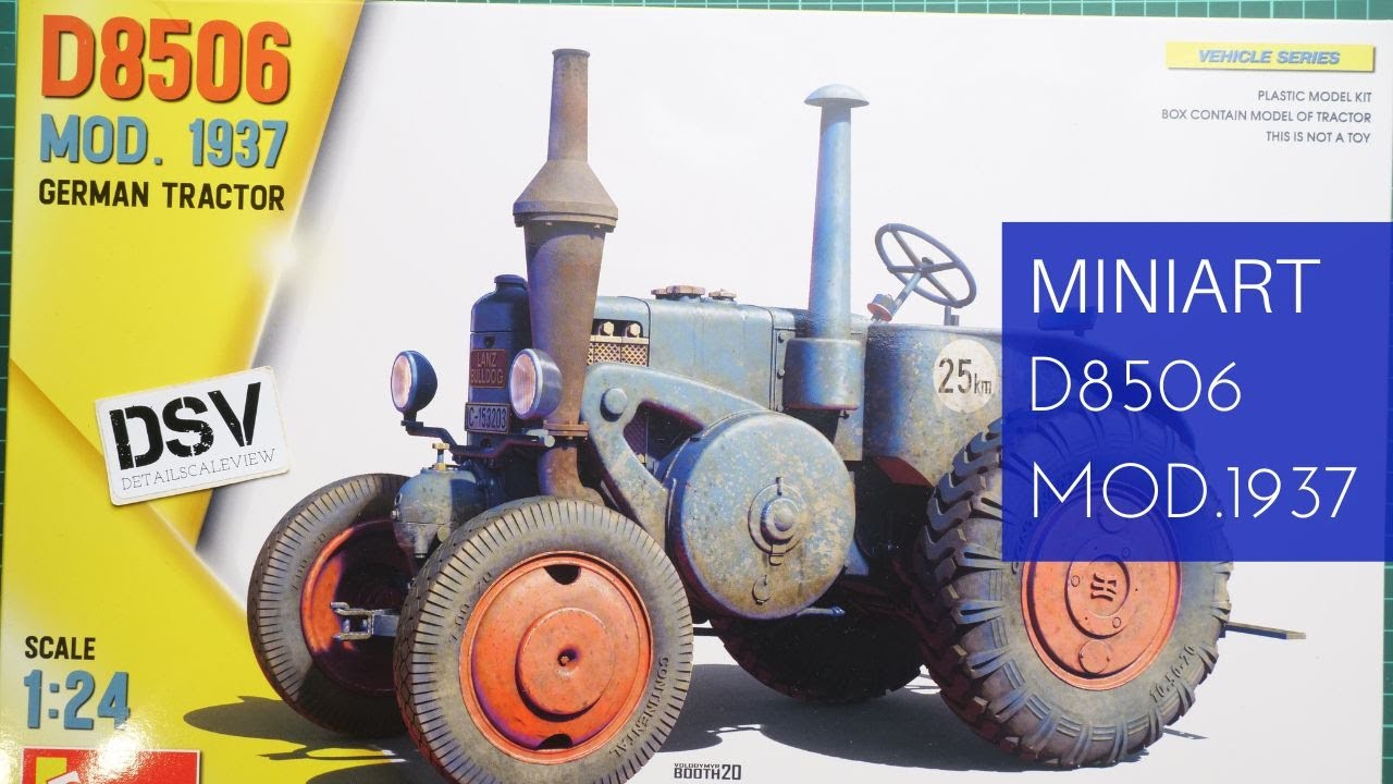 Miniart 1/24 D8506 Mod.1937 Tractor (24003) Review