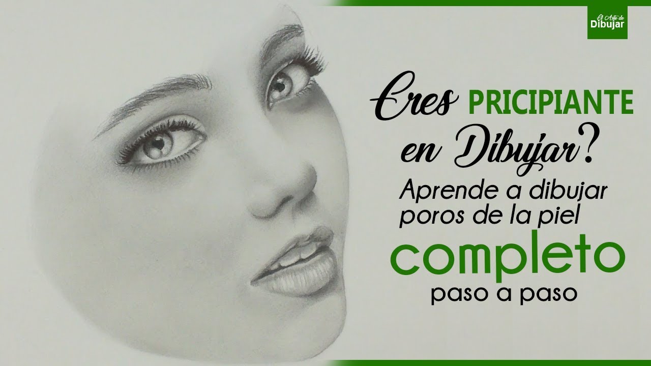 ERES PRICIPIANTE EN DIBUJAR? Aprende a DIBUJAR POROS de piel y SACARLE MAS REALISMO en tus DIBUJOS