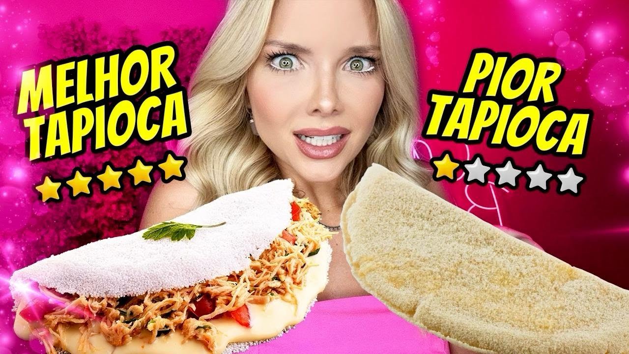 COMPAREI A TAPIOCA DE PIOR E MELHOR AVALIAÇÃO DO APLICATIVO DE DELIVERY