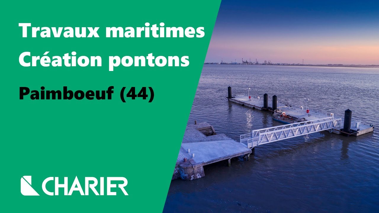 CHARIER | Chantier Génie Civil Nantes : Construction et mise en place de pontons