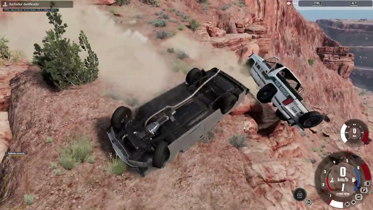 Fuga da policia com lada laika tunado BeamNG drive
