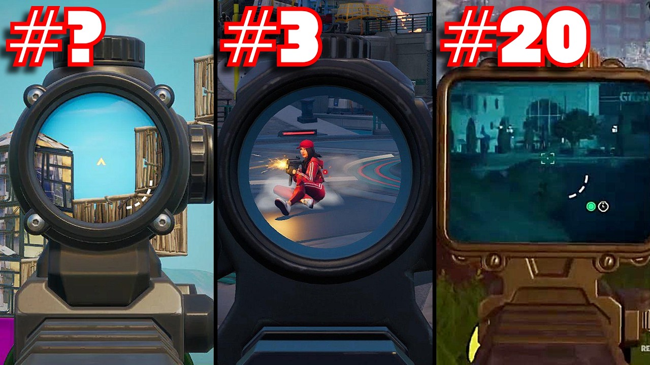 Ranking EVERY SCOPE In FORTNITE HISTORY From WORST To BEST
