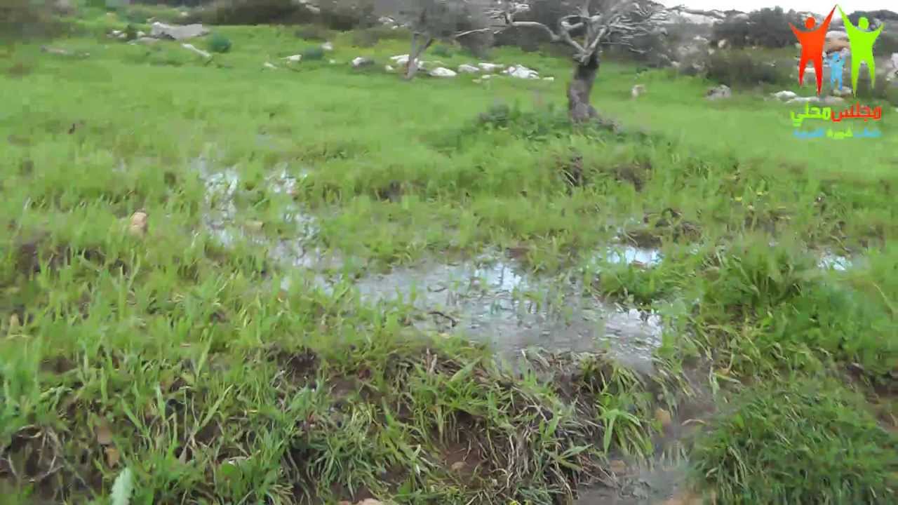 الجريان الخفيف للماء اثناء المنخفض - طورة الغربية