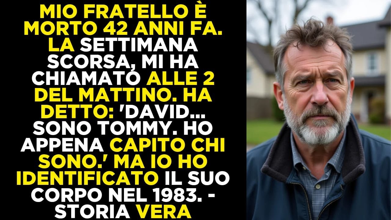 Mio fratello è stato sepolto 42 anni fa... poi una chiamata alle 2 di notte
