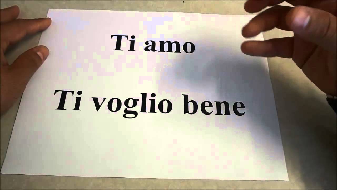 How To Say I Love You In Italian-Language Lesson