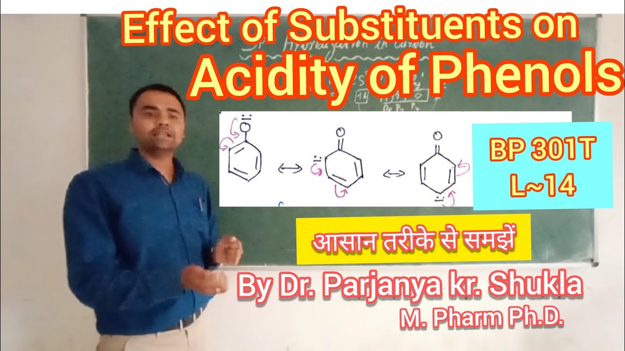 Effect of Substituents on Acidity of Phenols | With Mechanism | Acidity of Phenols | BP 301T | L~14