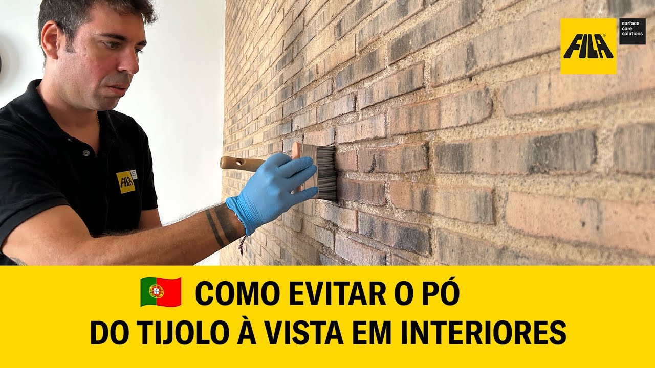 Como evitar o pó do tijolo à vista em interiores com CERA MATT da FILA