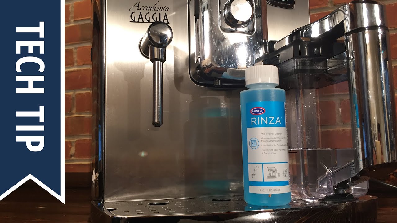 How To Clean a Gaggia Accademia Milk Carafe with Rinza