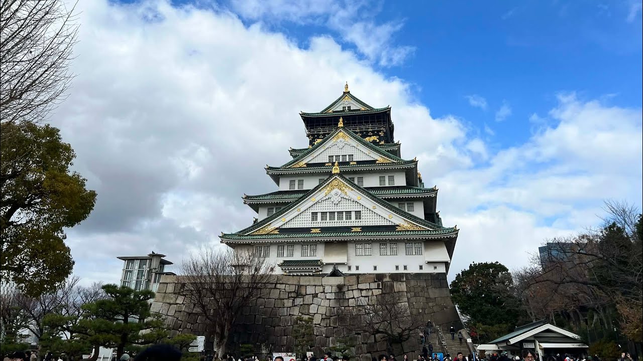Khám phá địa điểm nổi tiếng ở Osaka Japan , Osaka Castle. 大阪城#maimeohk #osakacastle 