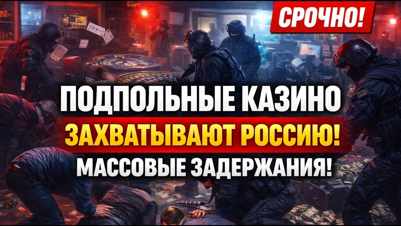 ПОДПОЛЬНЫЕ КАЗИНО ЗАХВАТЫВАЮТ РОССИЮ! 99 МЛН НА СТАВКАХ — 17 ЧЕЛОВЕК ИДУТ ПОД СУД