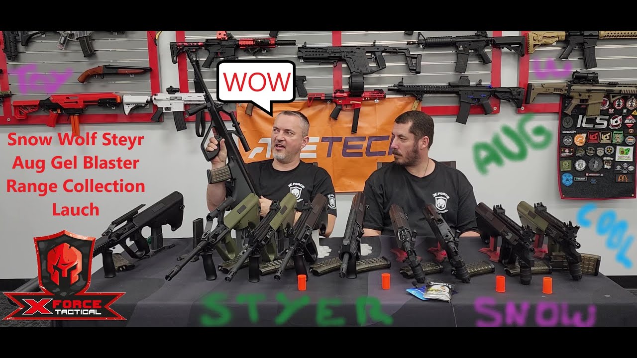 Snow Wolf Steyr Aug Gel Blaster by X-Force Tactical