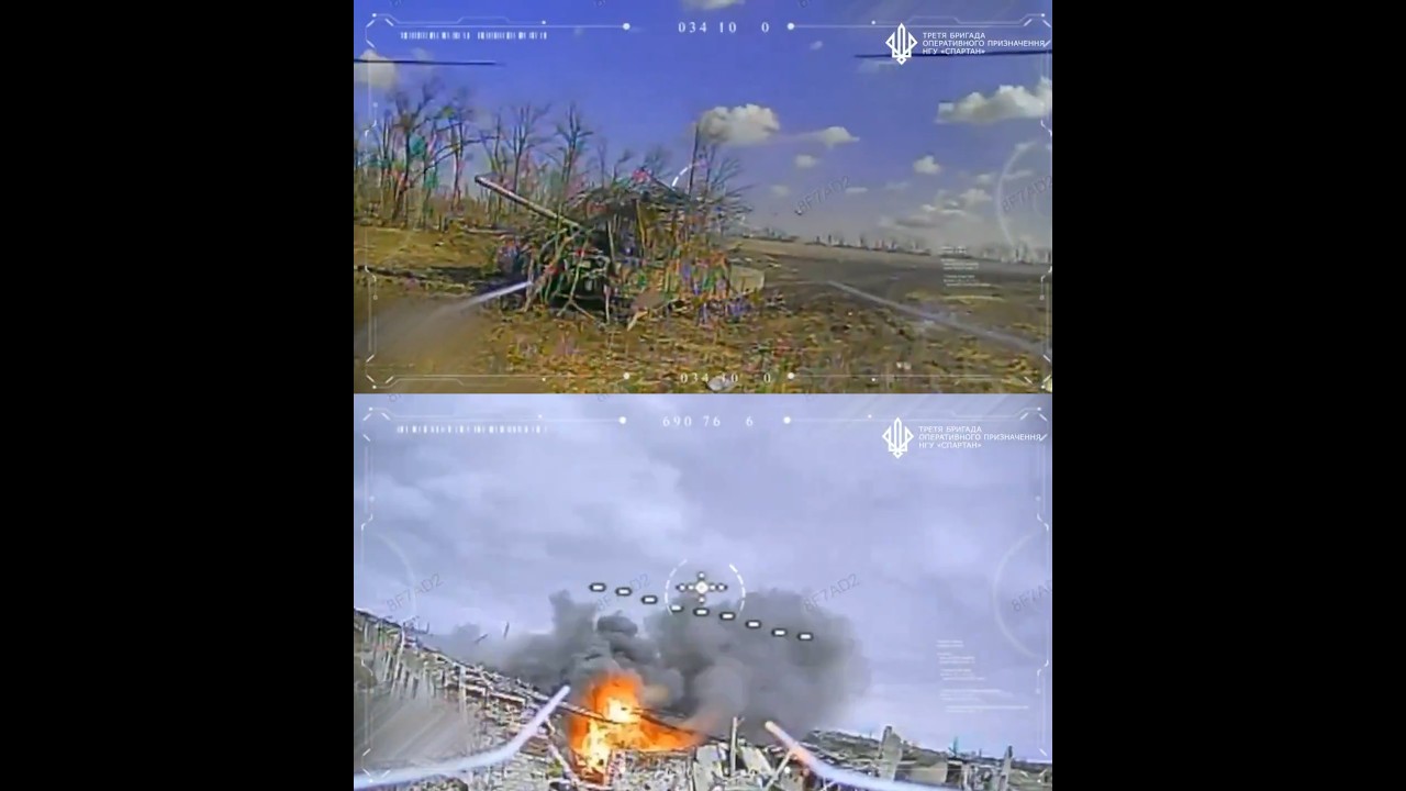 Three Russian Tanks Destroyed in Pokrovsk