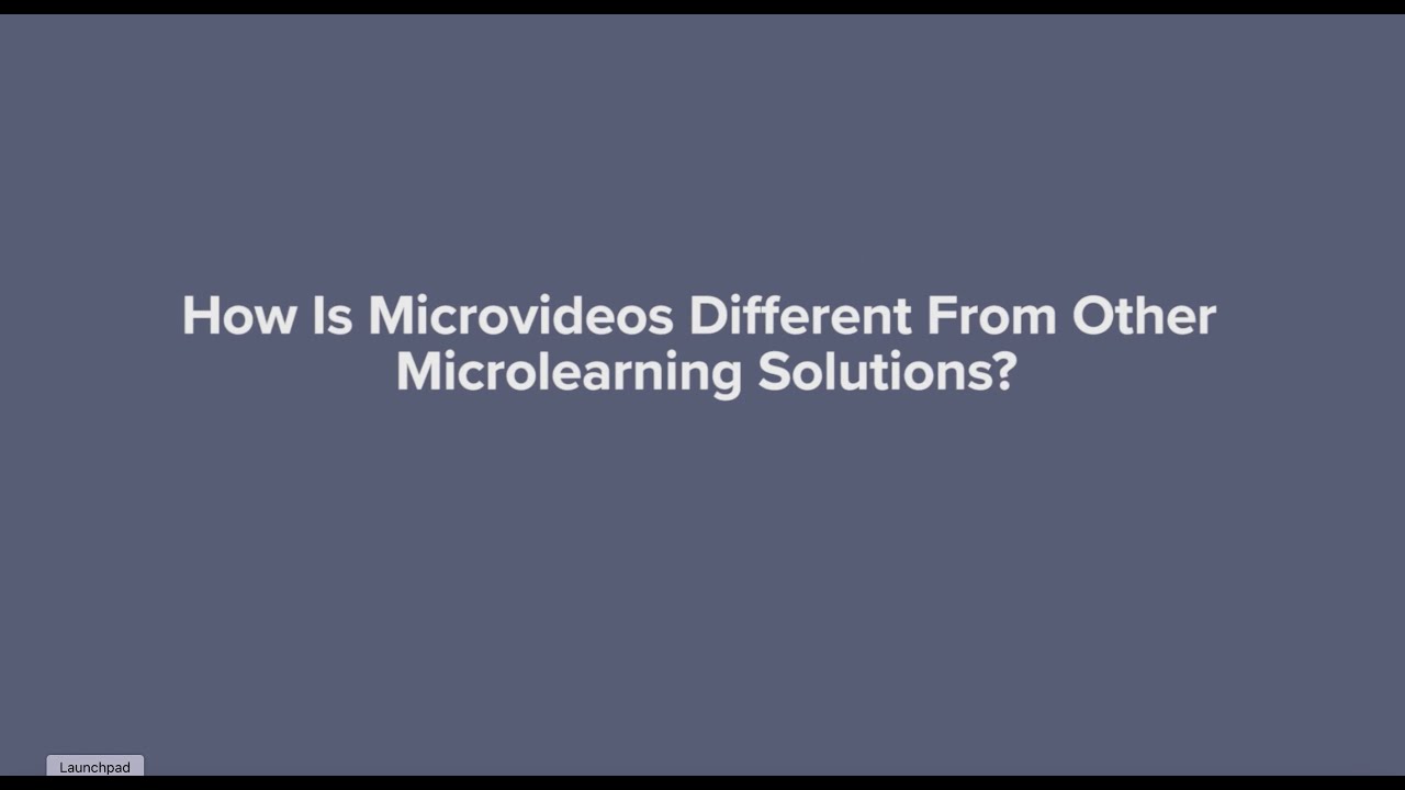 How is MicroVideos different from other microlearning solutions?