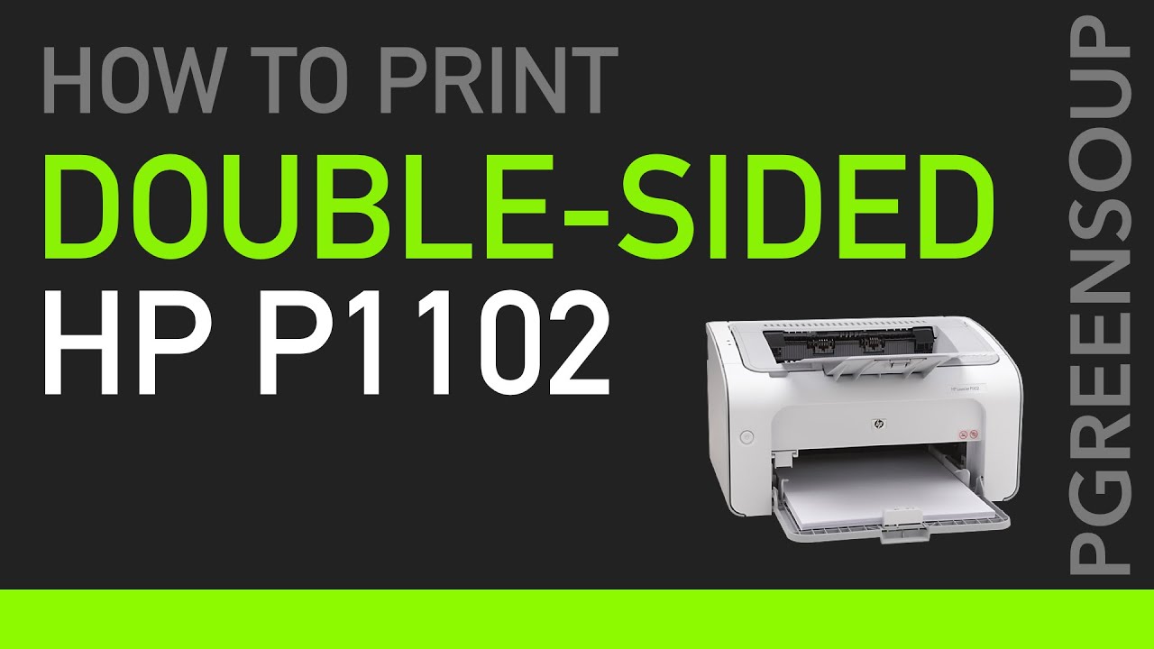 Двусторонняя печать на HP Laser Jet P1102