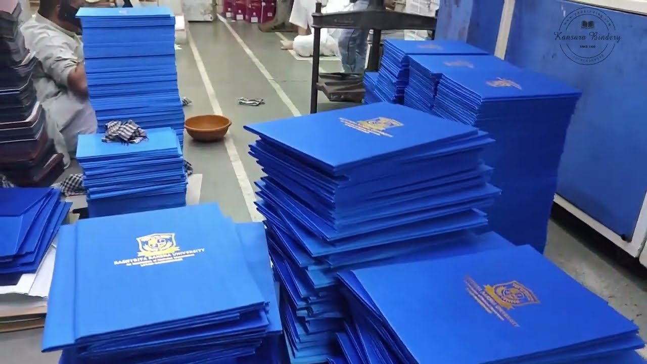 How To Make Convocation Folders | Degree Folders Binding Process | Rashtriya Raksha University