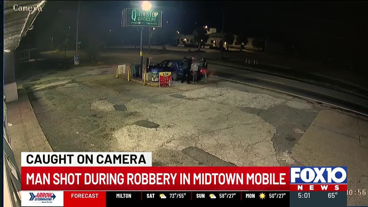 CAUGHT ON CAMERA: Man shot during e-bike robbery in midtown Mobile