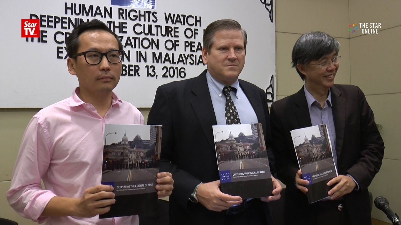 HRW: Growing culture of fear in Malaysia